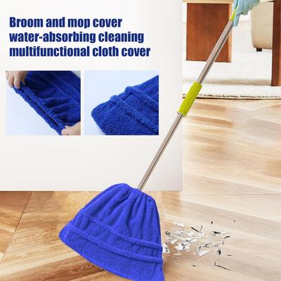 Microfiber Broom Cover Lazy Broom Covers For Floor Cleaning Replacement Refill For Sweeping Laminate Hardwood Tile Dusting Pet