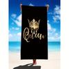 Couple Style King and Queen Beach Towel Crown Quick Drying, Durable and Easy To Carry Summer Beach Vacation Travel Outdoor Towel