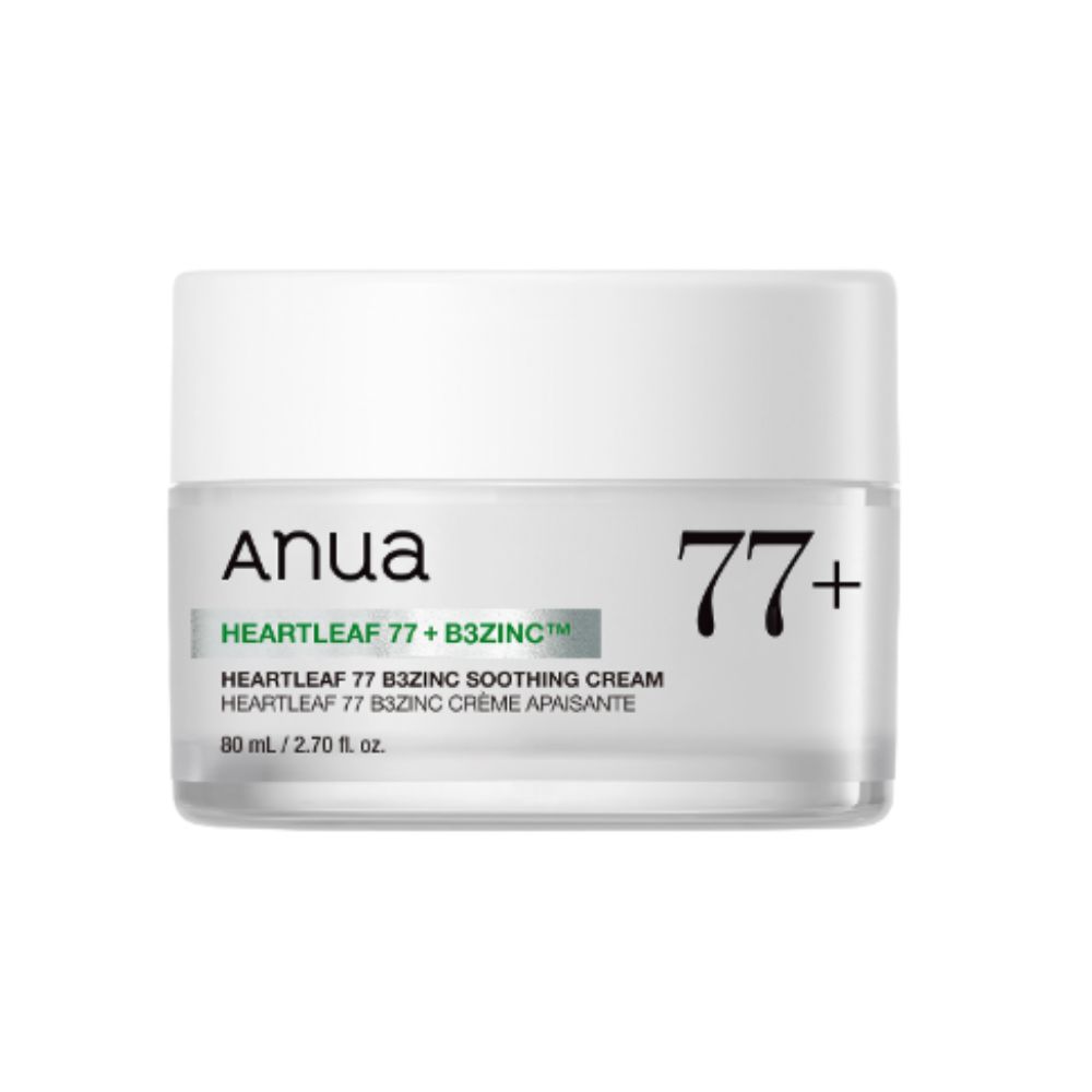 ANUA Heartleaf 77 B3 Zinc Soothing Cream Calming Oil Control 80ml