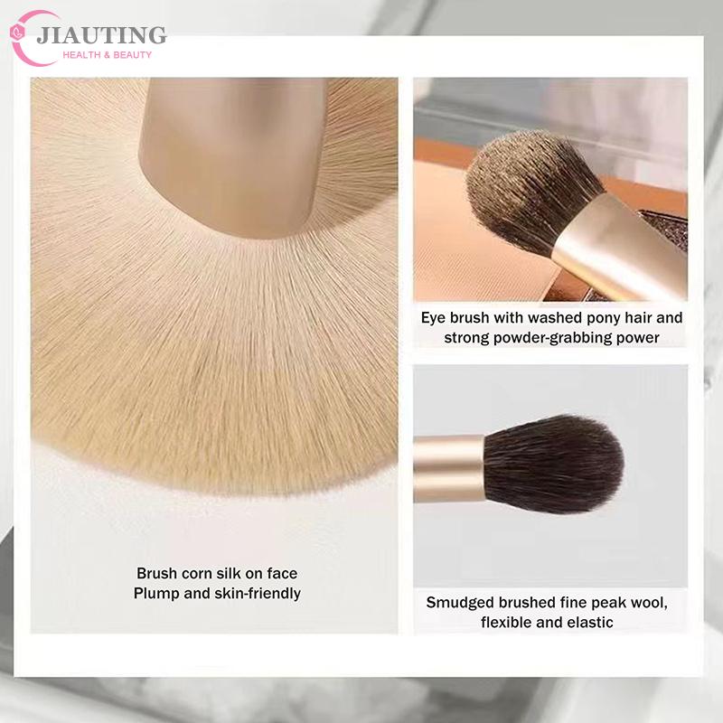 12 Pcs Makeup Brushes Complete Set Of Foundation Loose Powder Blush Concealer Eye Shadow Professional Set With Storage Bag