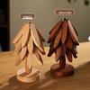 Christmas Tree Bamboo Insulation Pad: Creative Anti-Scald Pot Holder Coaster for Festive Table Decor