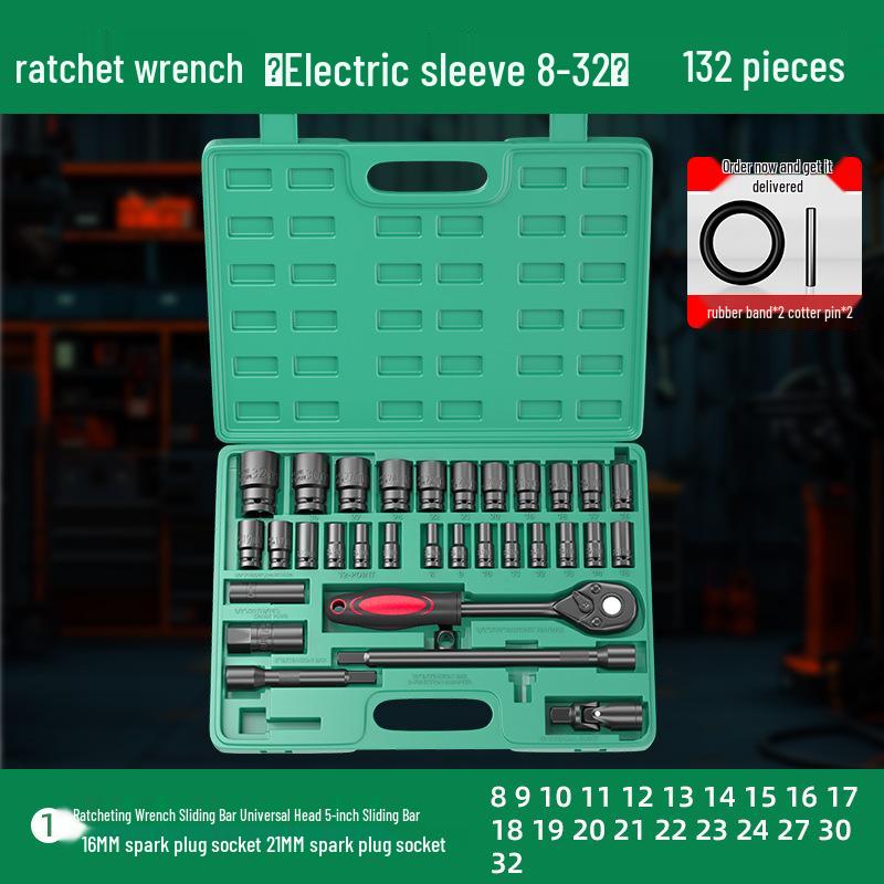 Umfassendes Elektroschrauber-Set mit verlängerten Sechskantstecknüssen – Groß, Mittel, Klein