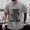 Men's Aesthetic Religious Christian T Shirt Jesus Bible Verse Print Men T-shirt Unisex Harajuku Casual Oversized T-Shirts Tops