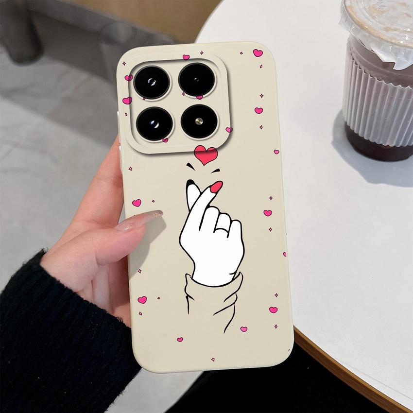 Multicolored Love Heart Patterns Phone Case For Xiaomi 17 15 15T 14T Pro Poco M7 M8 F7 F8 C71 C75 Shockproof Silicone Back Cover Shell For Xiaomi Capa