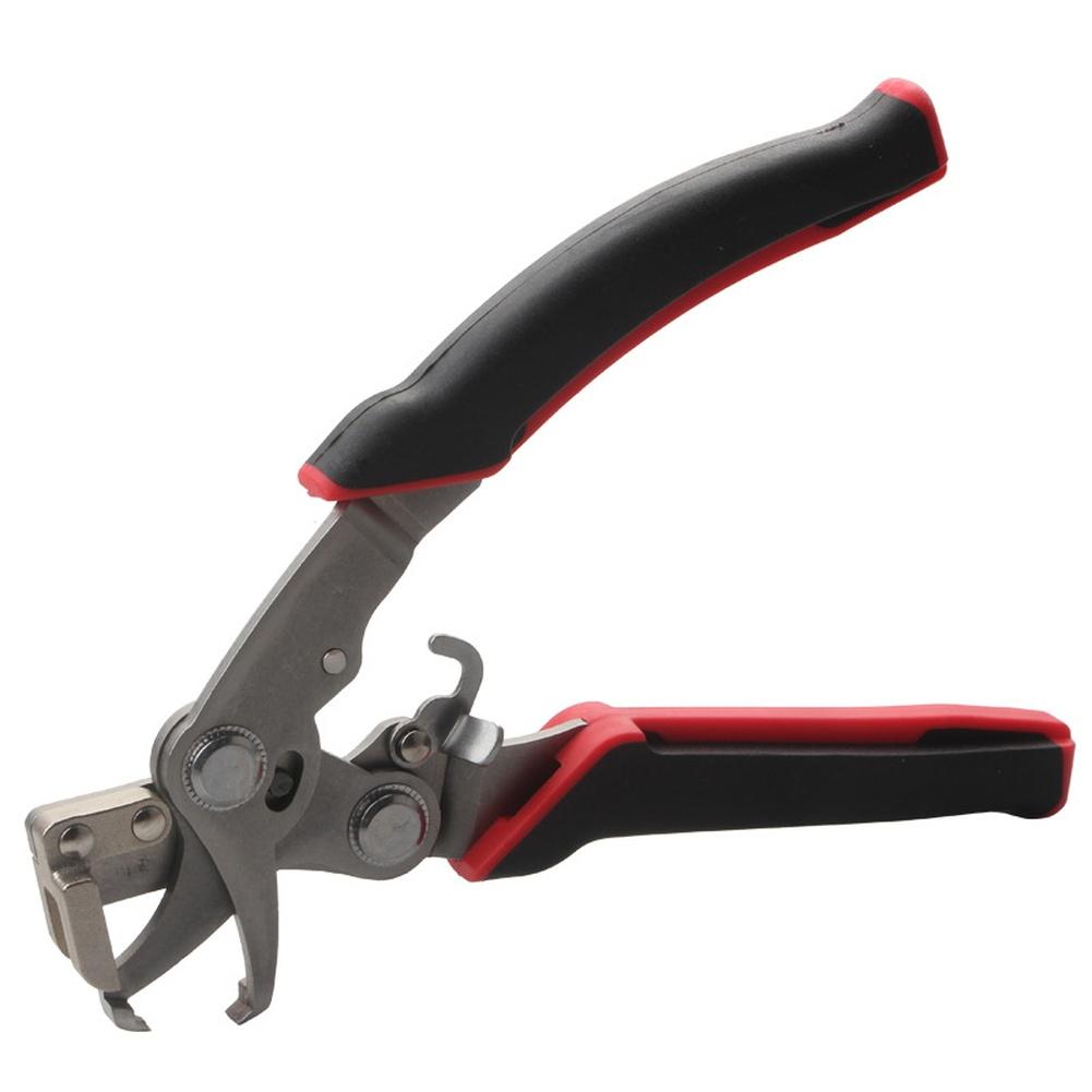 Car Panel Trim Removal Tool Stainless Steel Clip Extractor With Red Black Grip For Door Trunk Undercarriage Fastener Pliers Kit