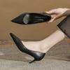 Premium Pointed Thin Heel Women's Shoes Commuter Black Formal Versatile Simple Women's High Heel Single Shoes