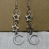 Sweet Cool Dangle Earrings Simple Hollow Star Pendant Drop Earrings Statement Jewelry Fashion Small Hoop Earrings