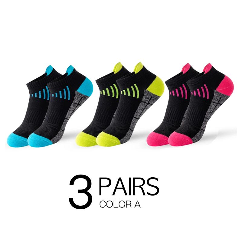 

3/6 пар женских носков из органического хлопка, дышащие носки для бега, черные, розовые, повседневные, спортивные, летние, тонкие, мужские, короткие, Sokke EU35-42