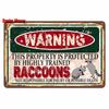 Vintage Warning Funny Animals Metal Sign Chicken Sheep Pig Octopus Wall Poster for Private Wall Painting Decor WY