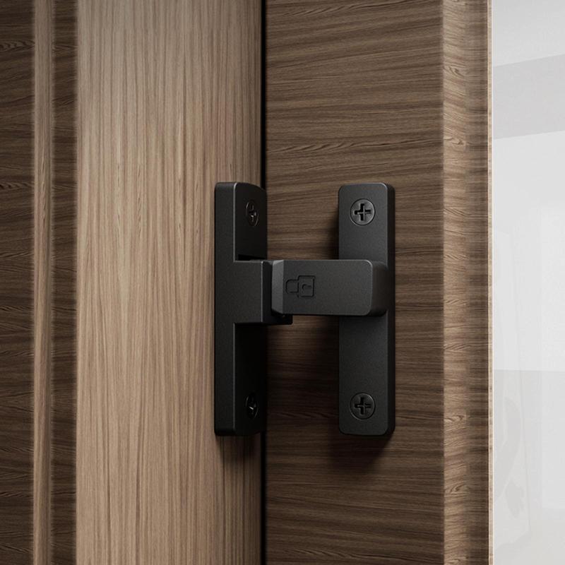 90 Degree Door Latch Door Lock, with Screws, Heavy Duty Doors Bolt Lock Flip Latch for Barn Sliding Door
