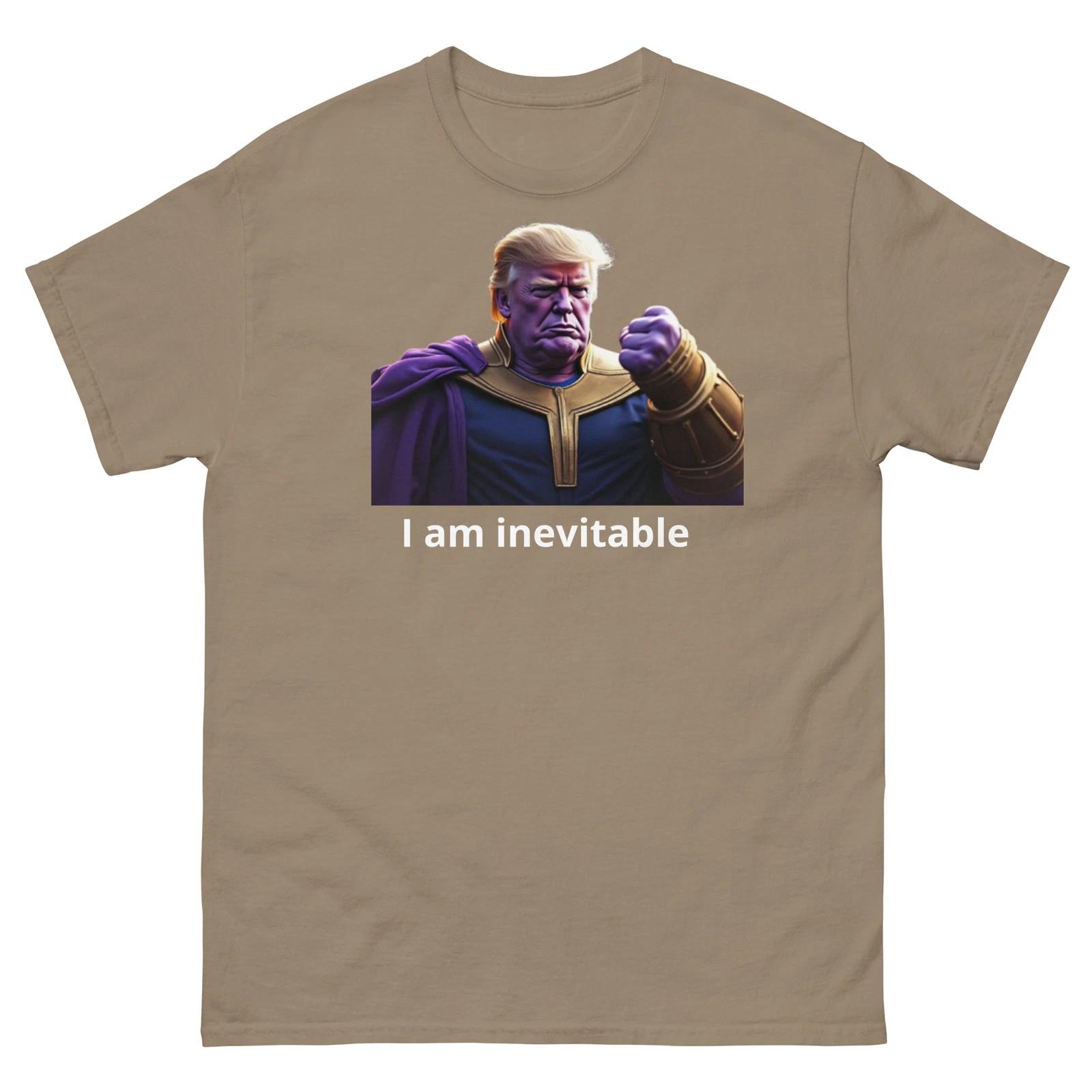 trump thanos T-Shirt trump i am inevitable T-Shirt S