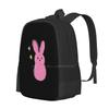 Best Seller Lil Peep Bunny Merchandise Teen College Student Backpack Pattern Design Bags Lil Peep Bunny Stuff Lil Peep Bunny