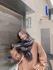 White Cashmere Scarf: Thickened, Solid Color, Versatile for Women & Men, Perfect for Autumn & Winter
