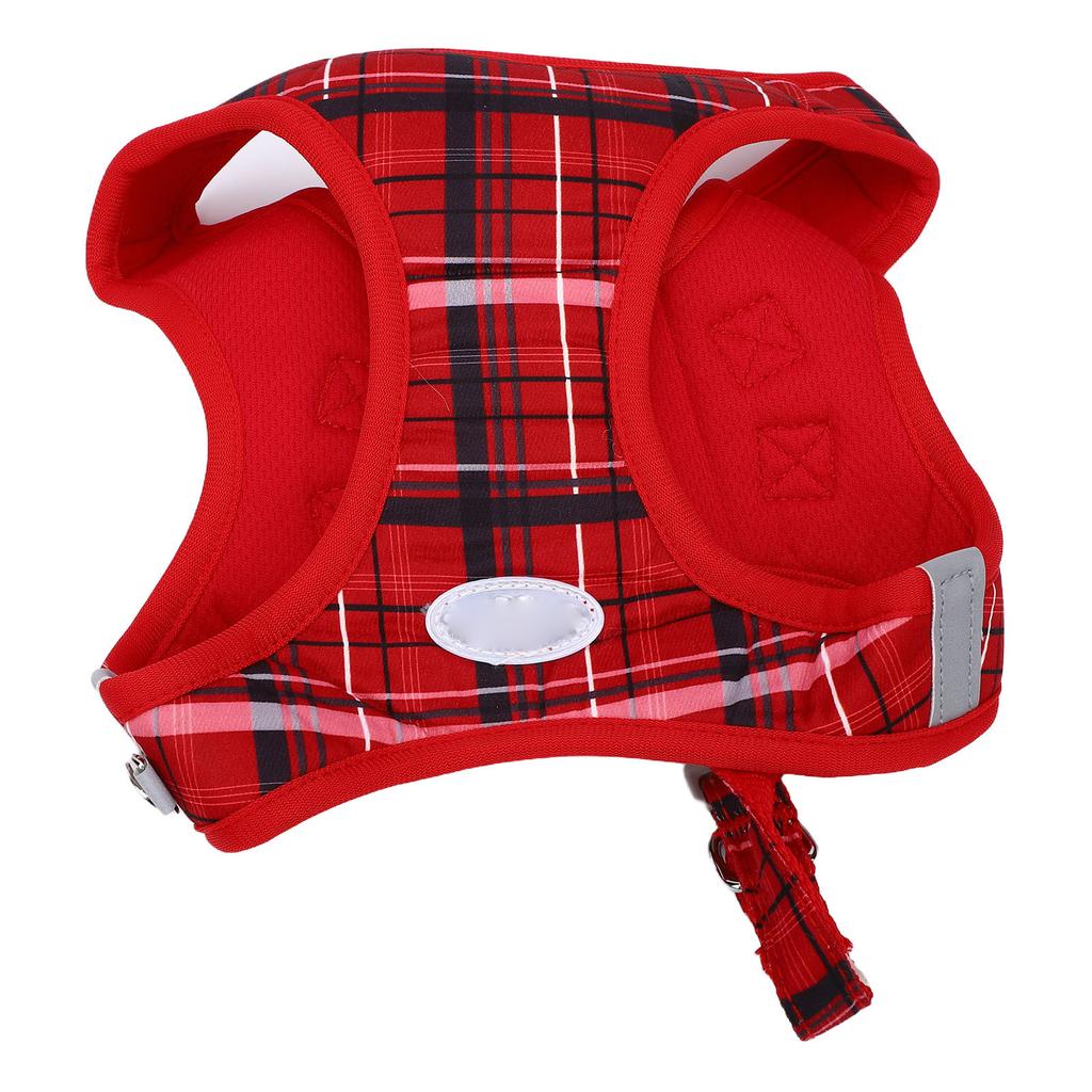 Dog Harness Collar and Leash Set Breathable Soft Puppy Vest Harness Leash Set for Outdoor Walking Running L