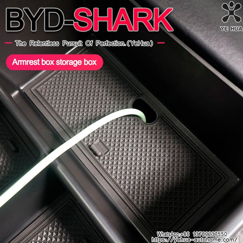 ABS Center Console Storage Box for BYD Shark 6 2024 2025 Key storage box Armrest Car Accessory Auto Tools