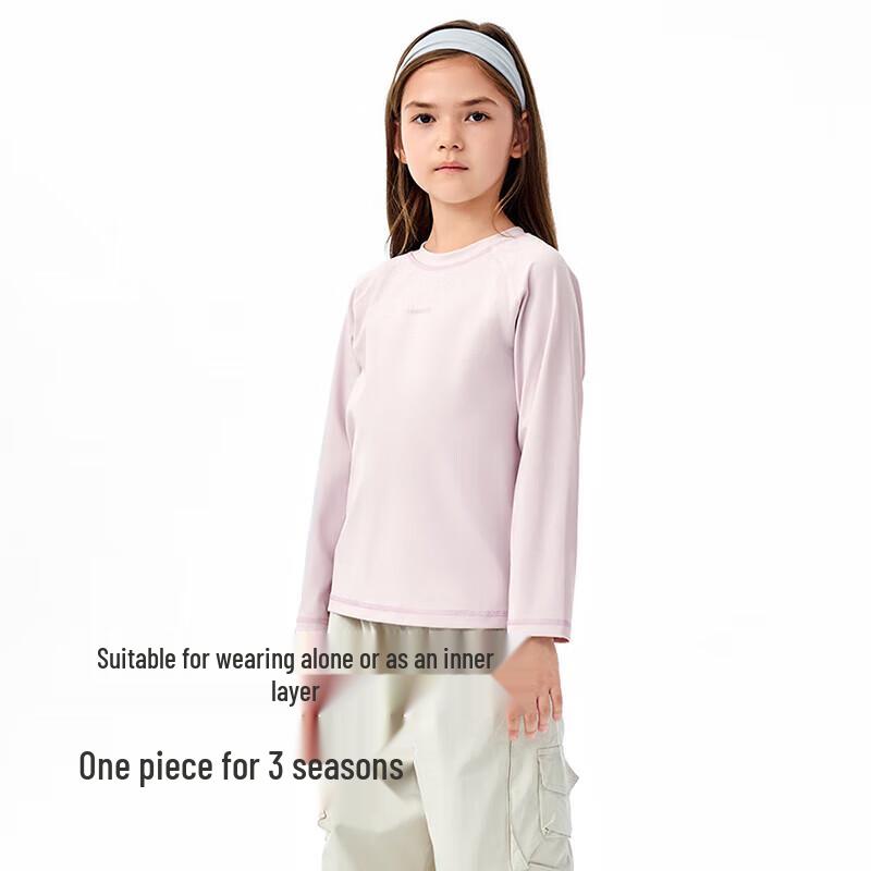 YEEHOO Girls' Solid Long-Sleeve T-Shirt