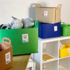 New Korean Felt Storage Basket Camping Snacks Sundries Foldable Toys Clothes Sundries Storage Box Candy Color Home Decoration