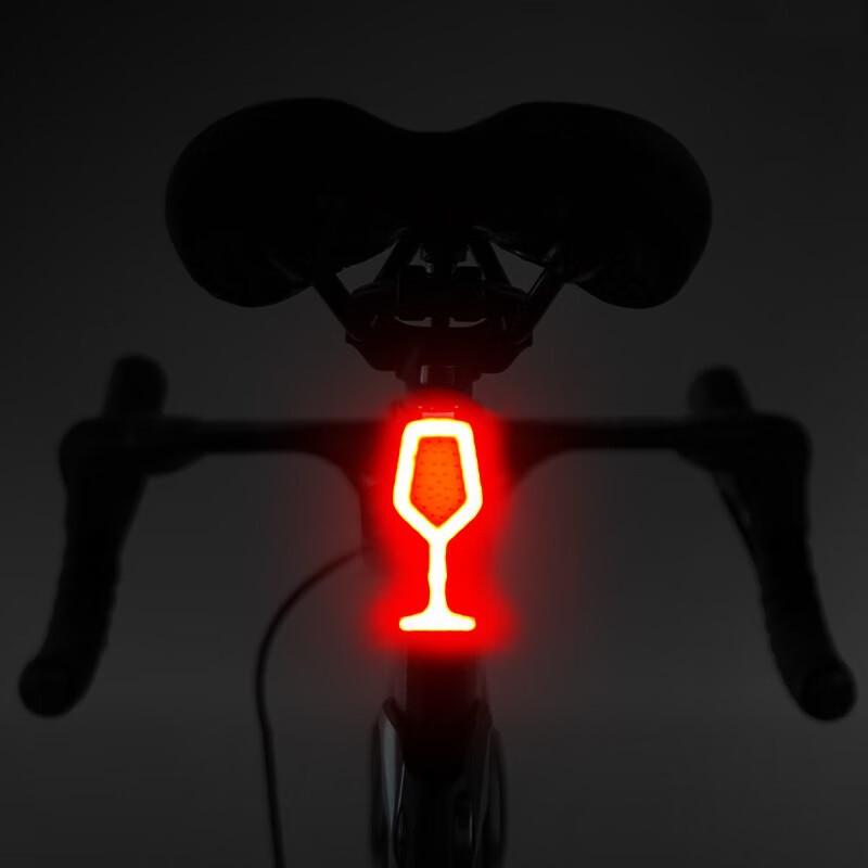 

iOSN Creative Red Wine Glass Bicycle Taillight One Size