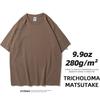 280 Grams Heavy T-shirt  9.9oz High Qualtity Oversized for Men Short Sleeve Tee Cotton Solid Color Trend Leisure
