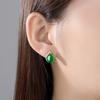 BELLA BOX New Design Green Women Earrings Created  Emerald Gemstone Fine Charm Jewelry For Women