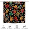Hawaiian Shower Curtain Tropical Hibiscus Floral Ukulele Beach Theme Decor Waterproof Bathroom Fabric