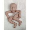 Kituri Păpuși Bebeluși Reborn 17 inch Gemenii A/B Vinil Silicon Realist Nezugrăvite Piese Goale Neterminate Păpuși Cadou de Crăciun LOL Pentru Copii