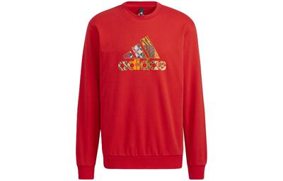 CNY Sweatshirts Men's Red Crew Neck Moderate Regular HI3289
