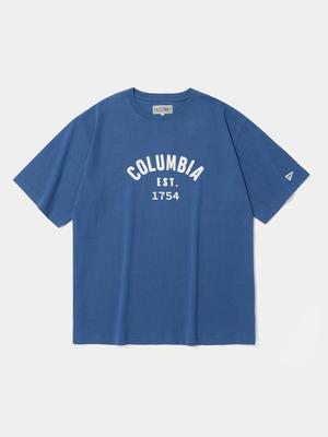 COLUMBIA UNIVERSITY Cu 1754 Arch Logo S/S T-Shirts French Blue