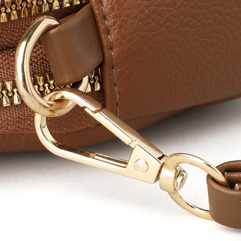 Niche cowhide texture mobile phone bag messenger bag