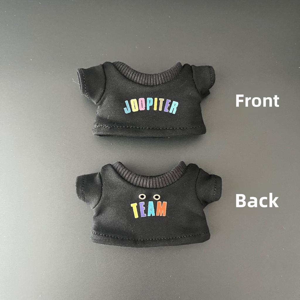 For 17Cm Labubu Clothes Kpop Star Idol Jackson Wang Same Style Clothing Labubu Dolls T-Shirt Jeans Fisherman Hat Diy Accessories