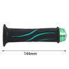 Nakira Bike Grip Moped Handle 0.9 Inches (22.2 Mm) Left and Right Set Rubber H Type (Green)