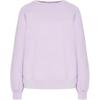 Levis Solid Color Loose Fit Crew Neck Pullover Long Sleeve Sweatshirt Women Sweatshirt Lavender-Purple A1898-0002