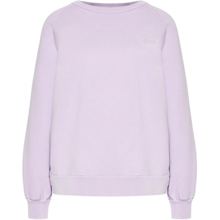 

Женский свитшот Levis однотонный свободного кроя с круглым вырезом, с длинными рукавами, лавандово-фиолетовый A1898-0002 S