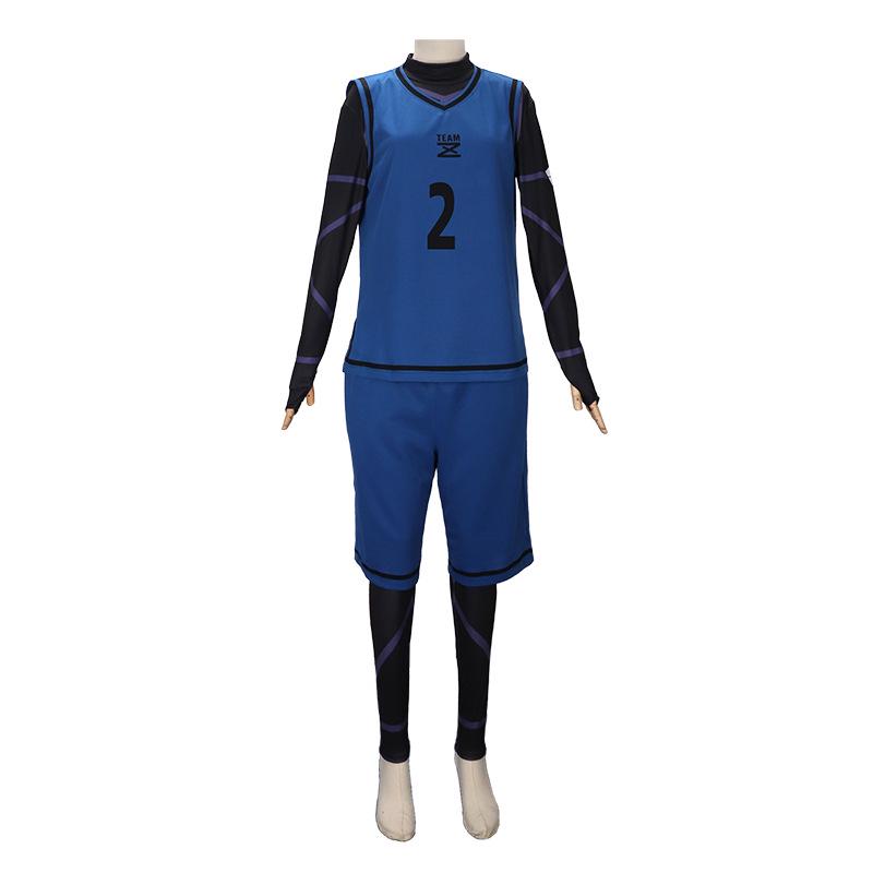Blue Lock Anime Cosplay Jersey: Kiyoshi Ichi, Meguru Bachira, Hyoma Chigiri, Rensuke Kunigami