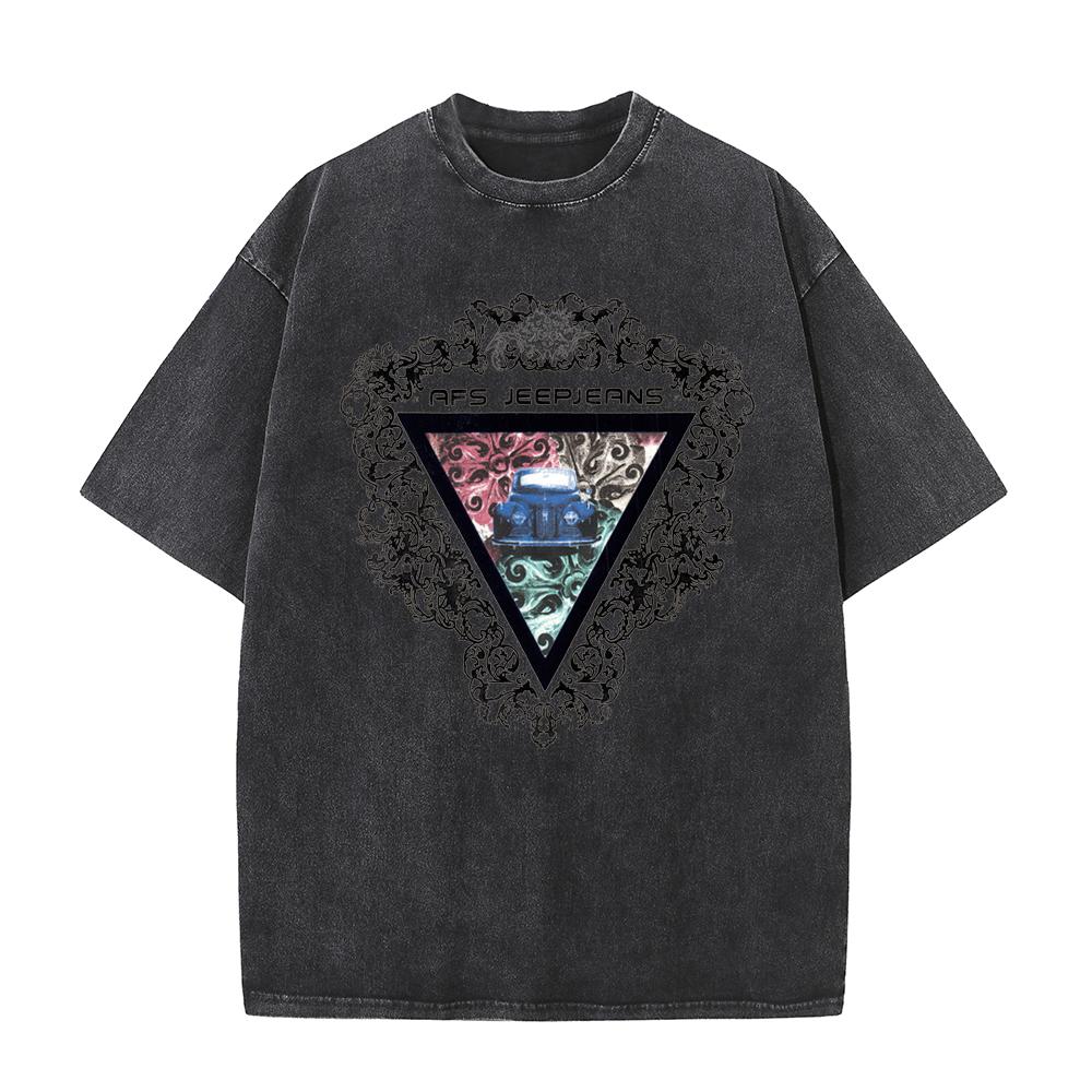 100% bavlna 230 g/m² seprané staré řemeslo oversized tričko velké velikosti s výstřihem do O Pánské triko cool trička ženy trička topy