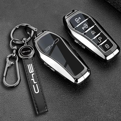Car Zinc Alloy Tpu Key Case Holder Cover For Byd Xia Summer 5Buttons Key Interior Accessories