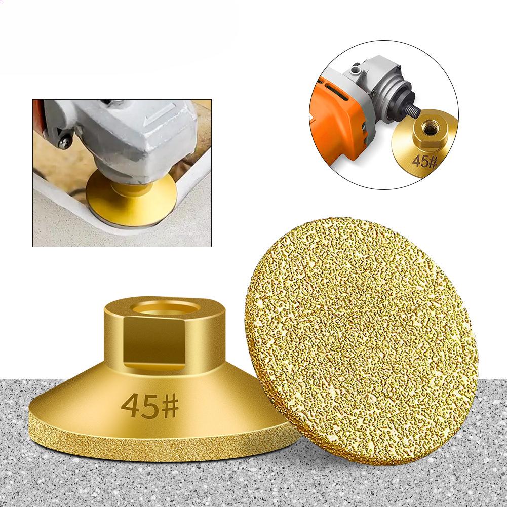 Brazed Flat Grinding Head M10 Flat Grinding Head Quartz Stone Marble Polishing and Grinding Artifact Angle Grinder Brazed Flat Grinding Head