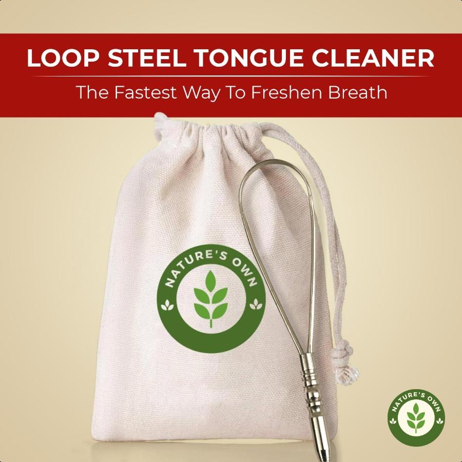 

Nature s Own Tongue Scraper for Adults and Stainless Steel Tongue Cleaner for Fresh Breath Remove Buildup Portable Oral Care To United States