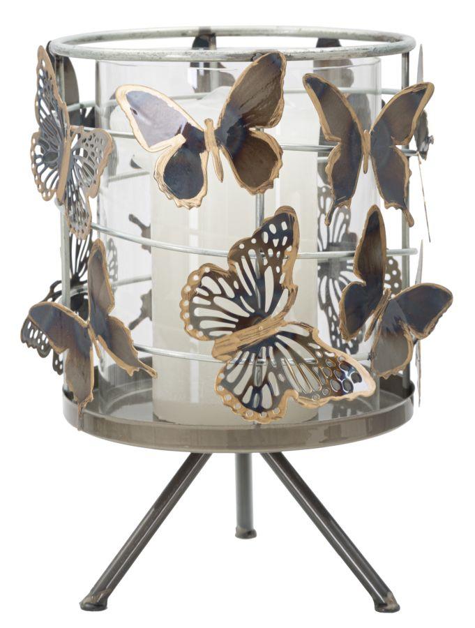 Candle Holder Farfalle Cm 15X23,3