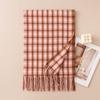 Classic Houndstooth Scarf Women Long Wrap Shawl Vintage British Style Warm Winter Accessory