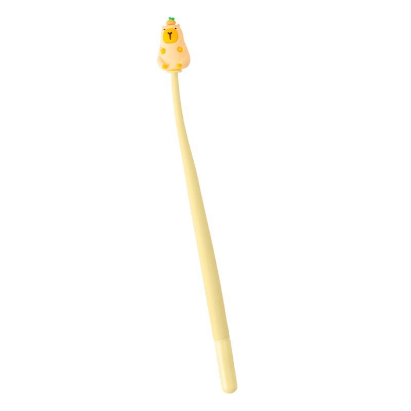 Shake Pen, Student Cartoon Capybara Signature Pen, Cute Silicone Gel Pen for Problem-solving