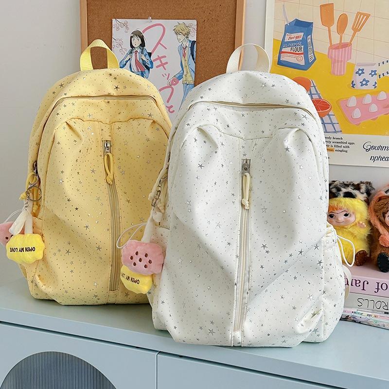 Schoolbag Spring New Schoolbag Female Korean Ins Sweet Stars Girl Heart Travel Backpack High Value Mori Backpack