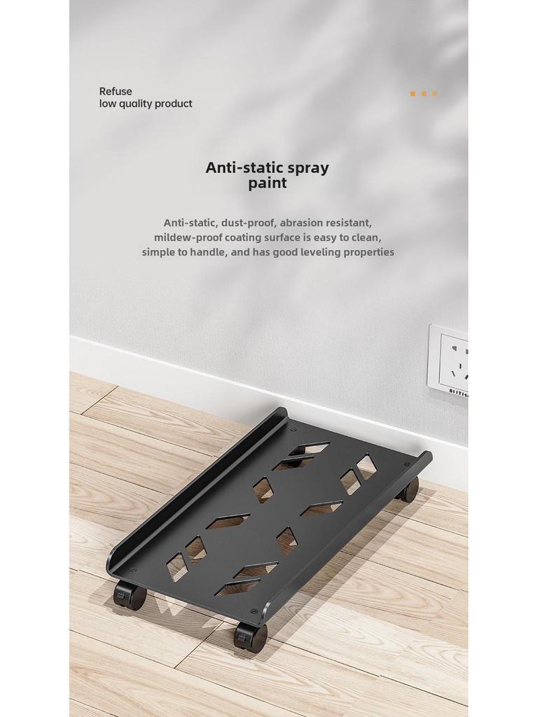 Adjustable Desktop Computer Chassis Tray with Wheels