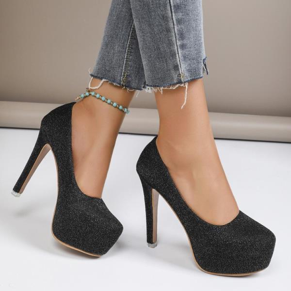 Fashion Dress Shoes Woman Office Ladies Female Heel Basketball Platform Branded Pumps Sexy Sandals Work African Fashion Beige Big