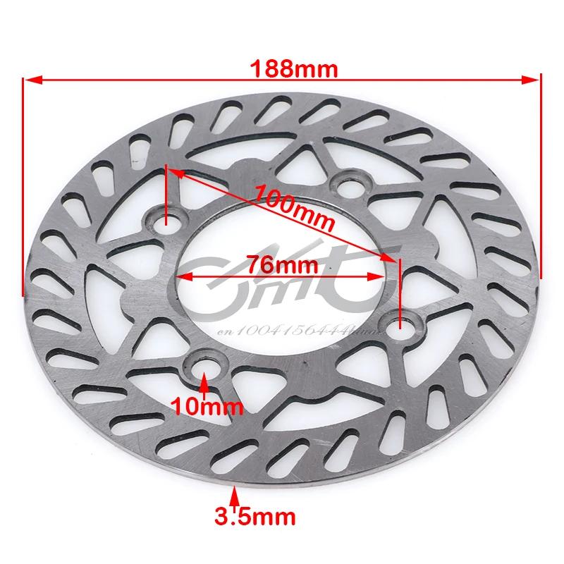15mm Motorcycle Rear Disc Brake System Caliper Pad with Brakes for 125cc 140cc Pit Dirt Bike ATV Hydraulic Accessories Brake disc