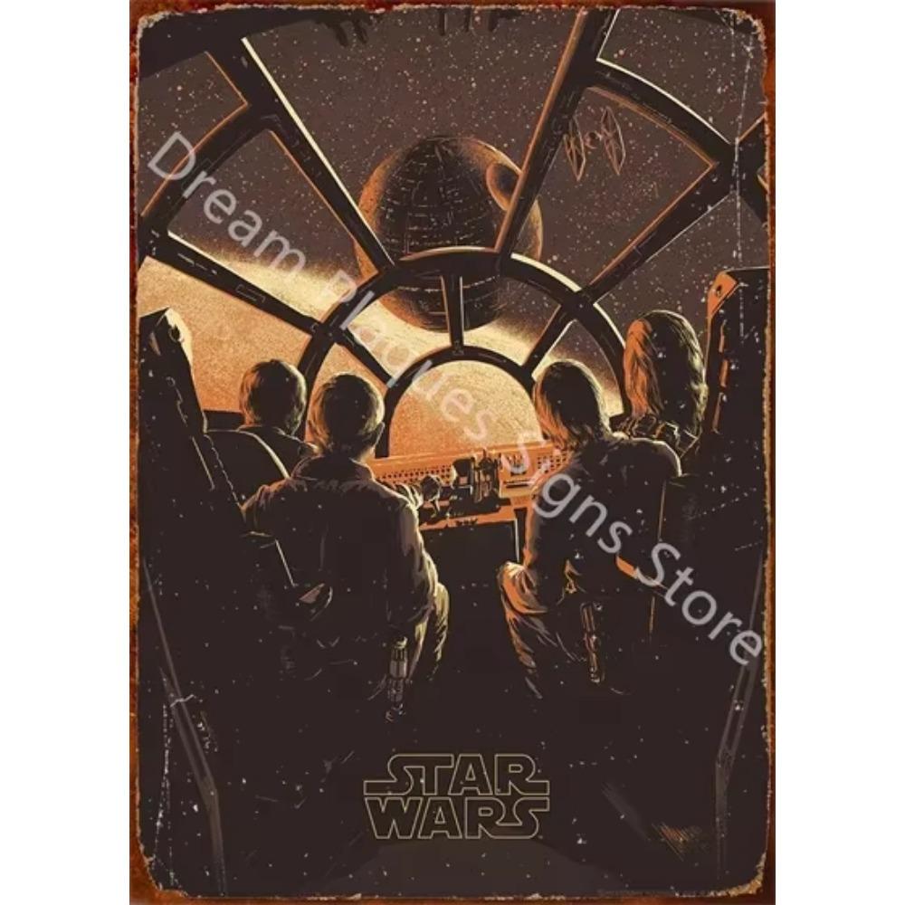 Movie Vintage Metal Sign Retro Cinema Wall Art Poster for Home Room Decor Aesthetic Wall Decoration Plaque Gift for Movie Lovers