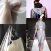 137*50cm PVC Ultra-transparent TPU Fabric Clothing Windbreaker Waterproof Thin Crystal Wrapped Plastic Cloth Fabric