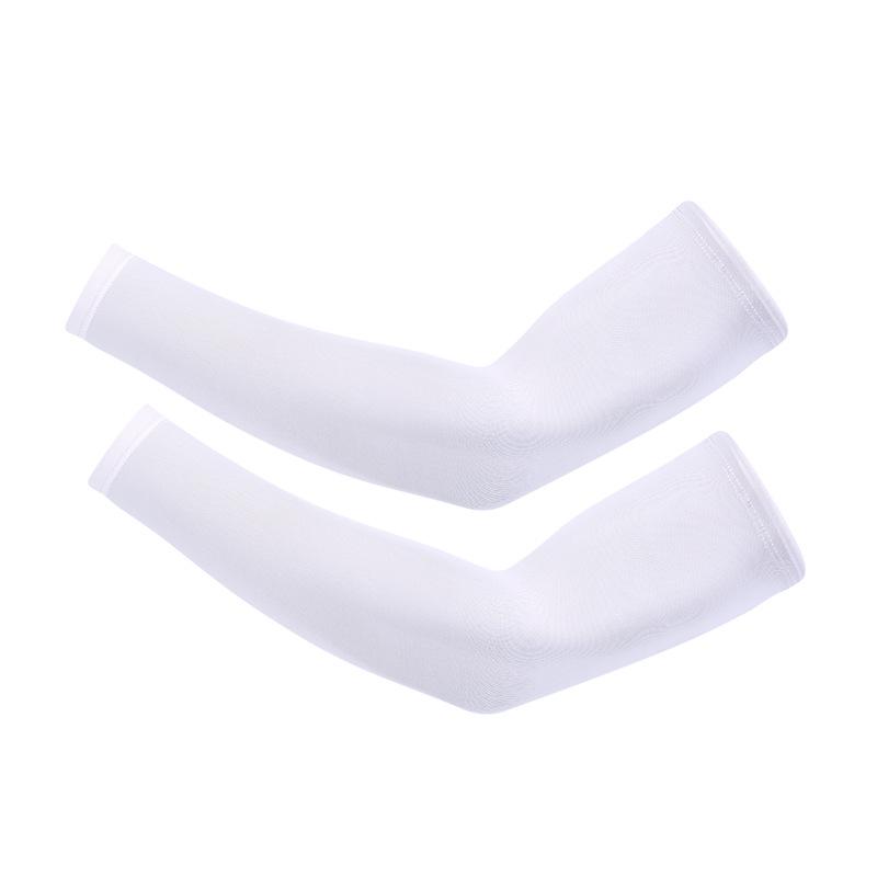 Sun Protection Ice Silk Sleeves: Unisex Summer Driving, Sports, Cycling, and Fishing Sleeves in Solid Colors.