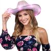 Light Up Cowgirl Hat Colorful Cowboy Hat Halloween Christmas Cow Girl Dress Up Costume Accessories