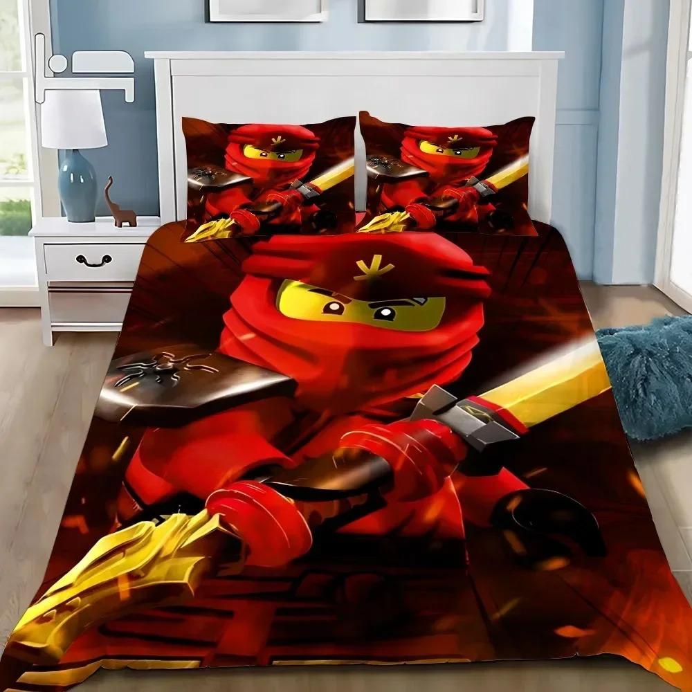 Duvet Cover Pillowcase 2/3pcs Bedding Set Game N-Nin-jagos Adult Boy Girl Bedroom Decoration Children Gift Single Double Size